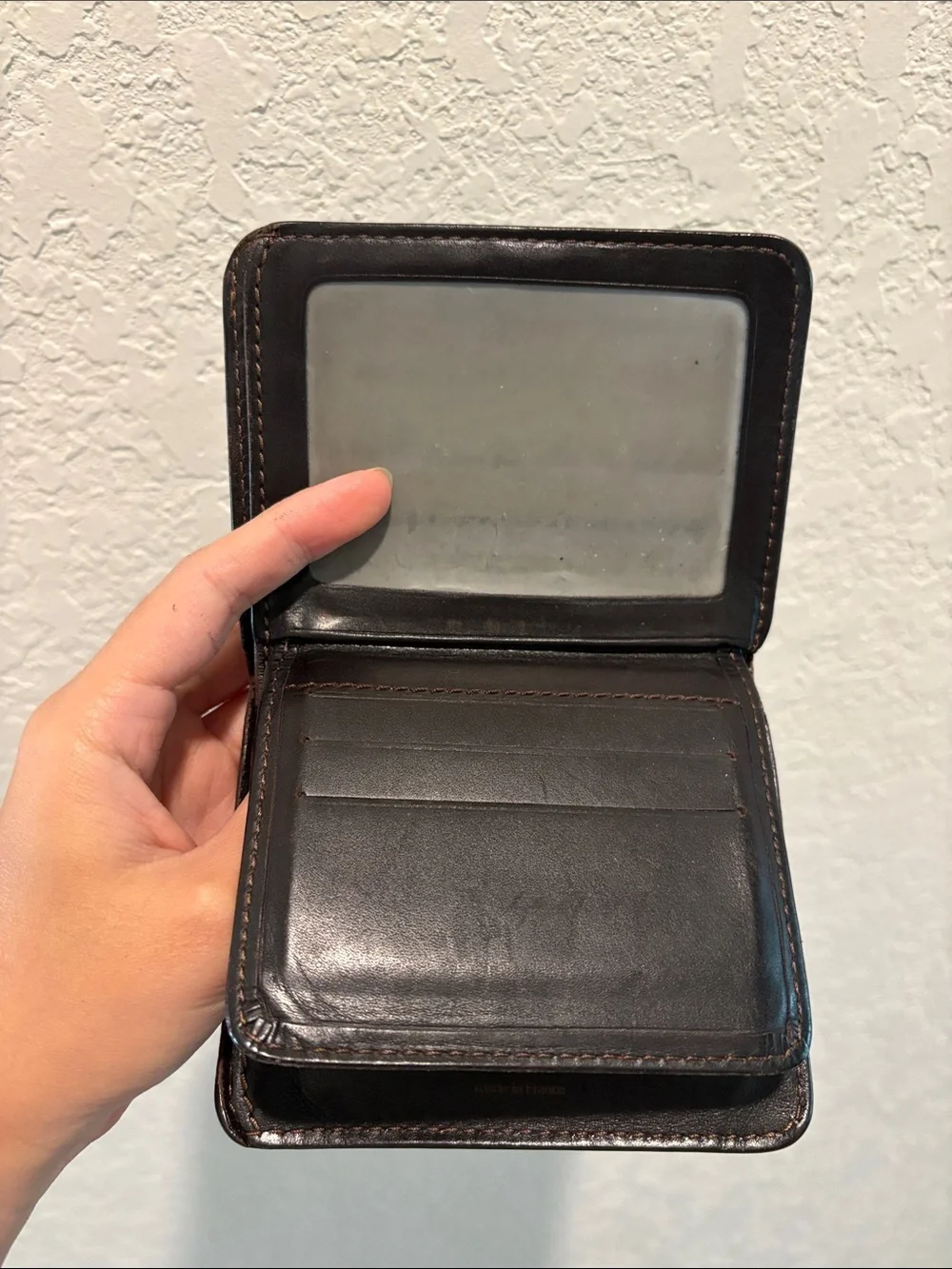 Louis Vuitton Men's Leather Bifold Wallet - Dark Brown